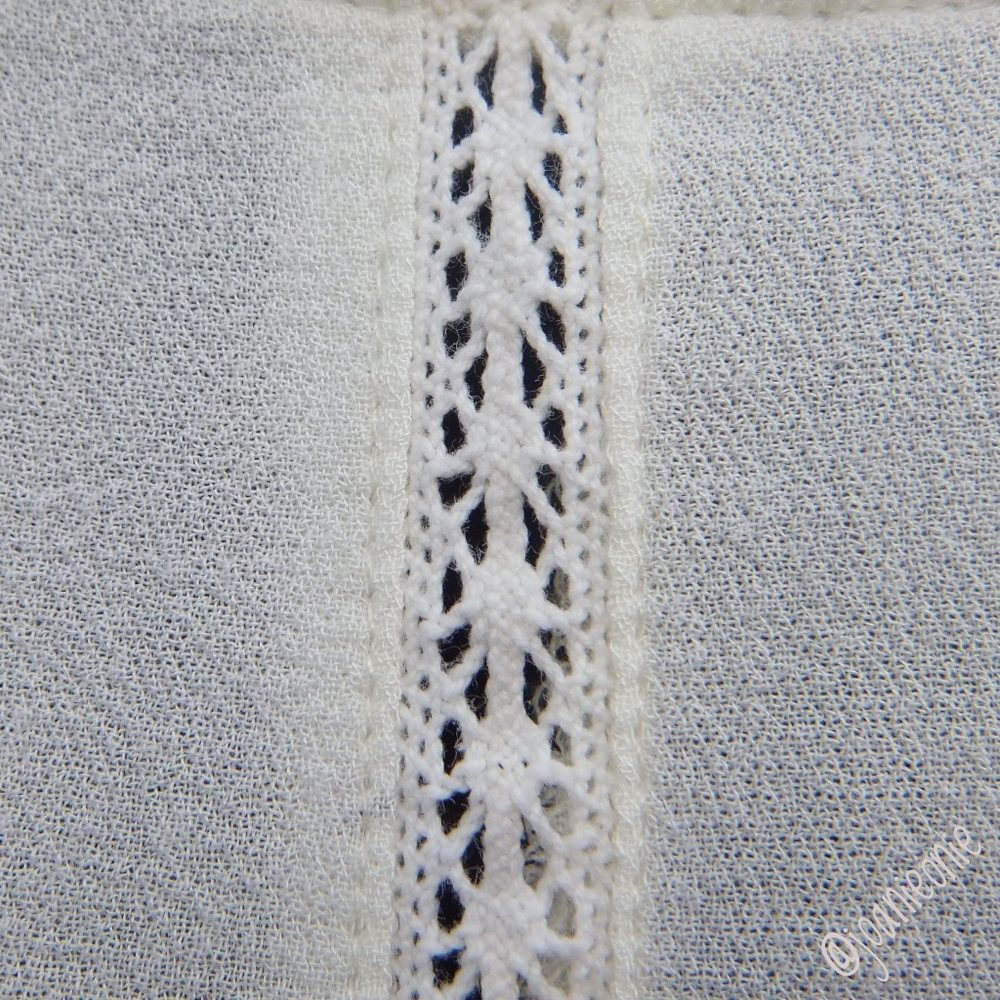 Dress Mini Cottagecore Eyelet Cream Sz M - Picture 3 of 7